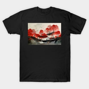 Red maple forest T-Shirt